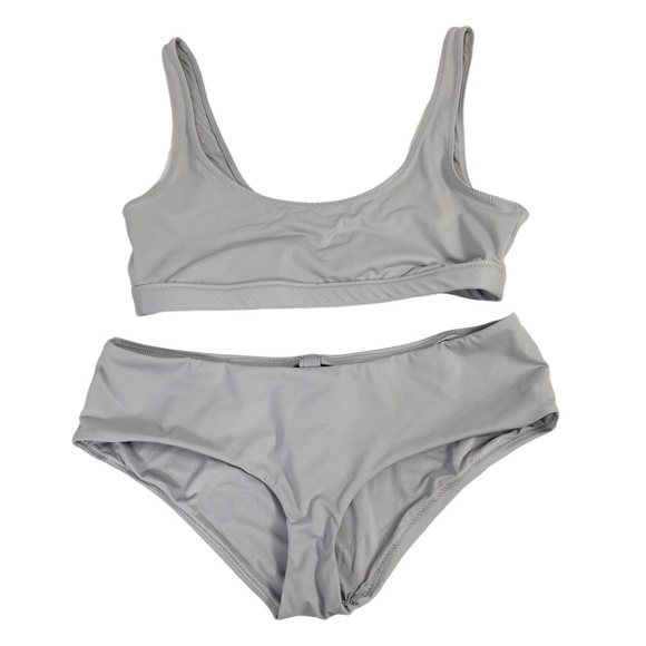 SKIMS Swim Bandeau Bikini Set Chrome - Picture 1 of 11